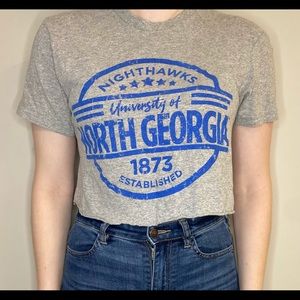 University of North Georgia crop top t-shirt